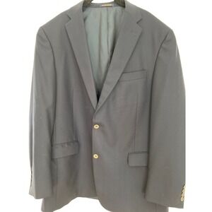 Hart Schaffer Marx gold trumpeter blue blazer 46L, made in US luxury‎